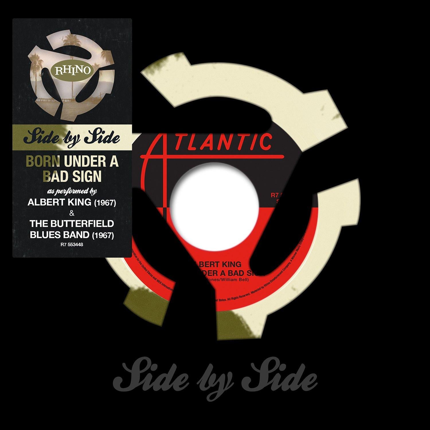King, Albert & The Butterfield Blues Band - Born Under A Bad Sign 7" Green & White Merge Vinyl ( RSD ) Ltd. To 3.000 Copies