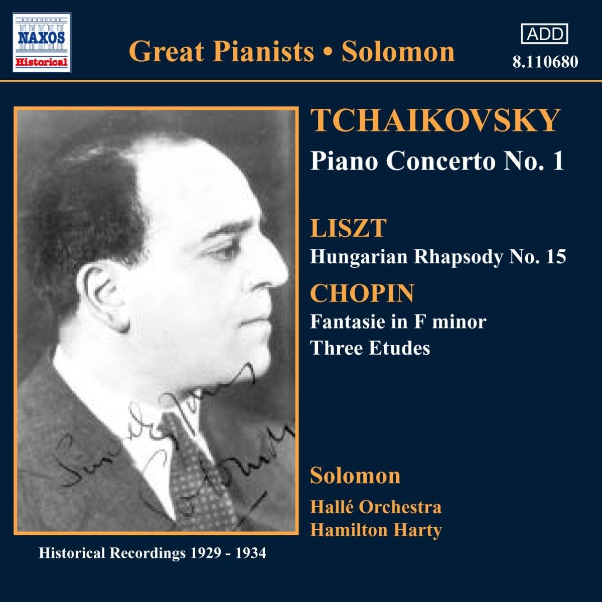 Solomon / Tchaikovsky / Liszt / Chopin - Solomon (Historical Recordings 1929-1934)