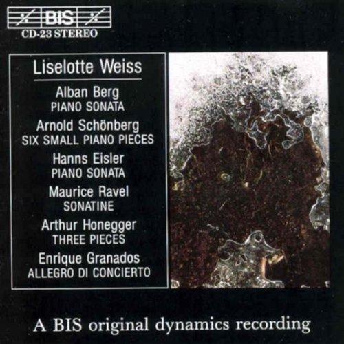 Weiss, Liselotte - Piano music of Berg, Schönberg, Eisler, Ravel