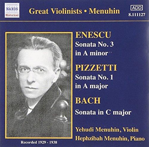 Menuhin, Yehudi - Violin Sonatas ENESCU BACH PIZZETTI