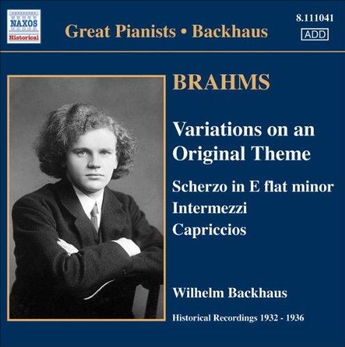 Backhaus, Wilhelm - Brahms Solo Piano Works