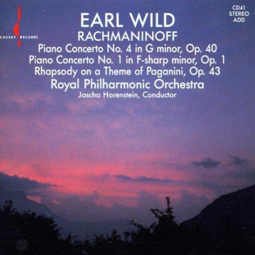 Rachmaninoff / Wild / Royal Phil. Orch. - Piano Concerti 4 & 1 HORENSTEIN