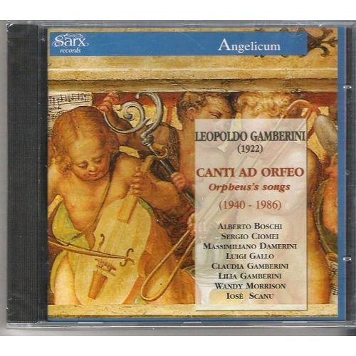 Gamberini - Canti ad Orfeo Orpheu's songs