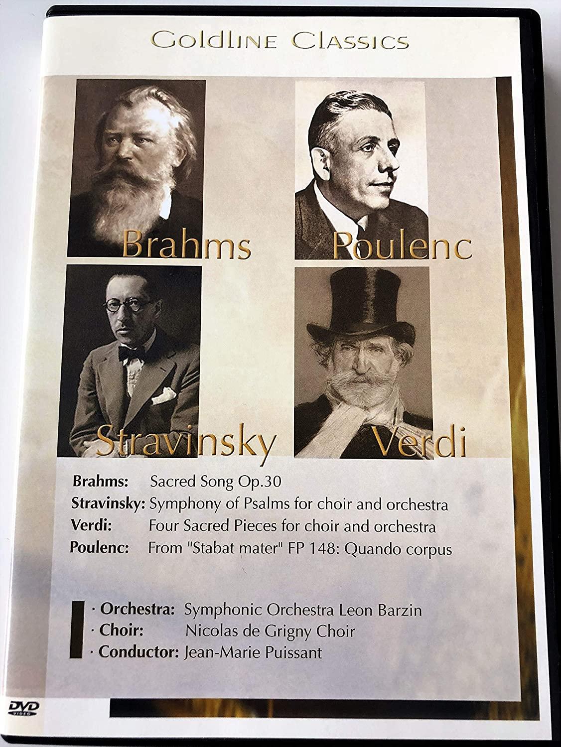 Brahms, Poulenc, Stravinsky, Verdi - Sacred Song Op. 30 Symphony of Psalms for choir and orchestra