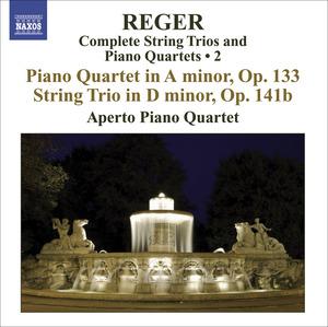 Reger, Max / Aperto Piano Quartet - Complete String Trios And Piano Quartets ∙ 2: Piano Quartet In A Minor, Op.133 / String Trio In D Minor, Op. 141b