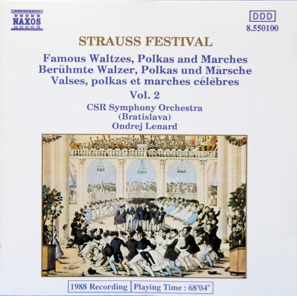 Slovak Radio Symphony Orchestra / Lenard - Strauss Festival (Famous Waltzes, Polkas And Marches Vol. 2)