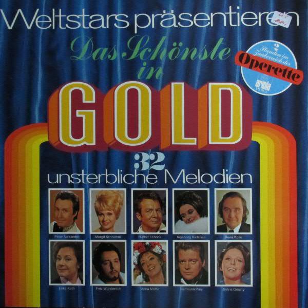 VA - Weltstars Präsentieren Das Schönste In Gold GATEFOLD RENE KOLLO FRITZ WUNDERLICH
