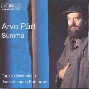 Arvo Pärt / Jean-Jacques Kantorow - Summa